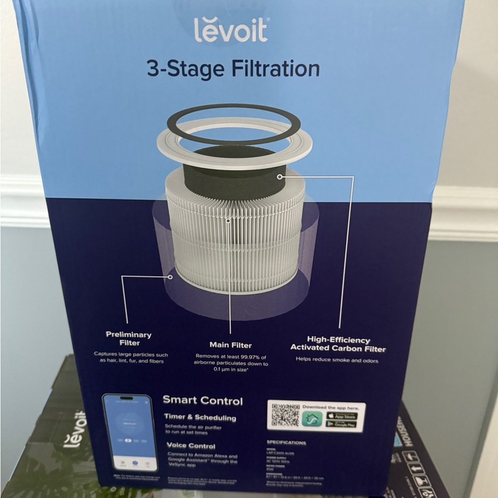 Levoit 3-Stage Filtration Air Purifier